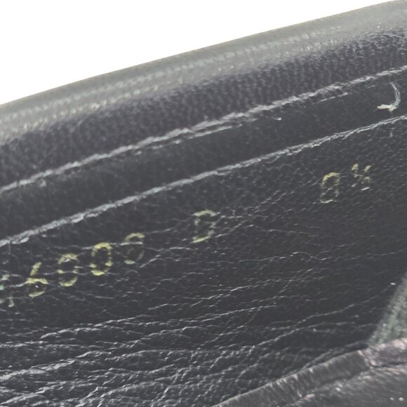 Salvatore Ferragamo Italy Men's 8.5D Black Leather Dress Shoes Logo Bit Loafers - Picture 7 of 11